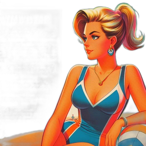 dress, comic book art, concept art, cartoon transparent PNG cut-out