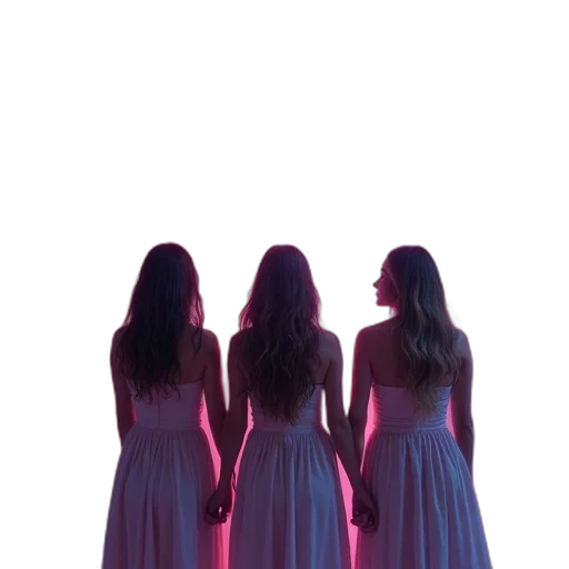 dress, concept art, 3d render, vaporwave transparent PNG cut-out