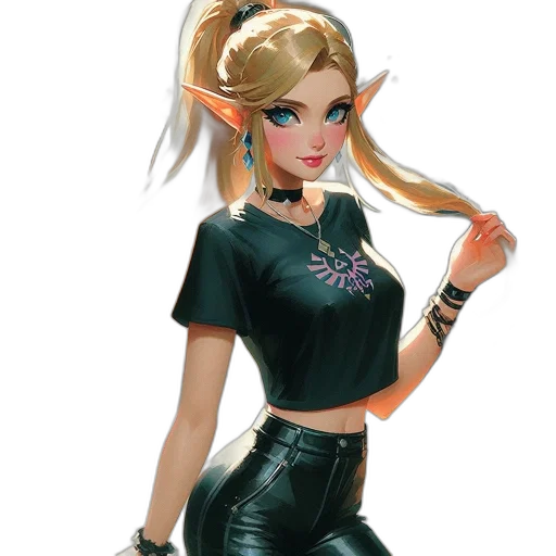 dress, staff, jewelry, fantasy art transparent PNG cut-out