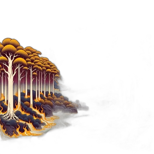 tree, crown, hair, dragon transparent PNG cut-out