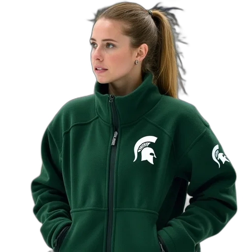 jacket, green, michigan, state transparent PNG cut-out