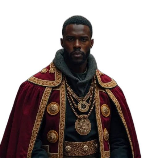 crown, jacket, sword, staff transparent PNG cut-out