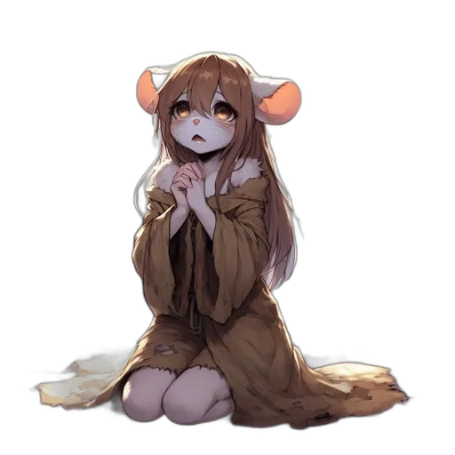 staff, animal, creature, dress transparent PNG cut-out
