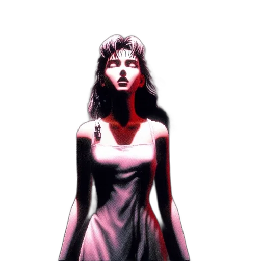 dress, jewelry, face, concept art transparent PNG cut-out