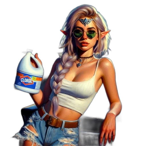 bottle, food, vaporwave, pixel art transparent PNG cut-out