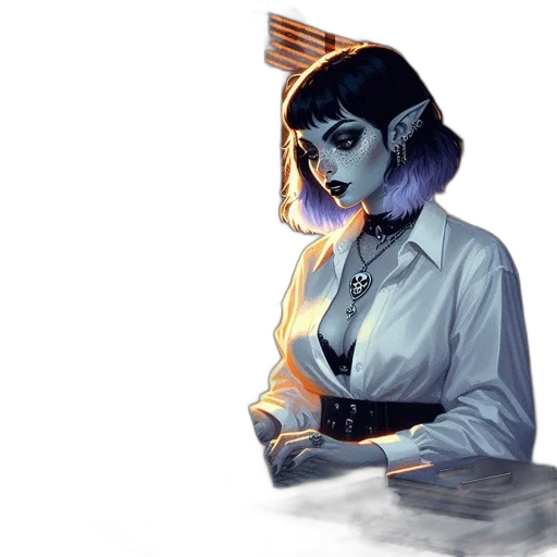 staff, concept art, comic book art, fantasy art transparent PNG cut-out