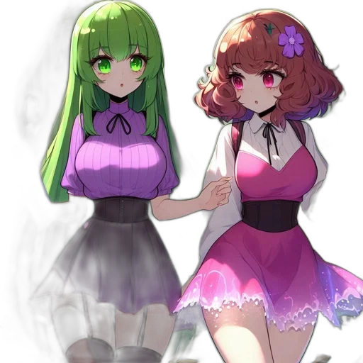 dress, pixel art, anime, concept art transparent PNG cut-out
