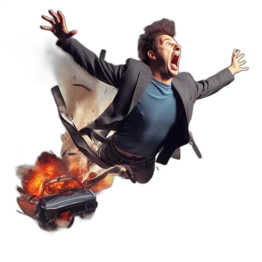 car, jacket, concept art, 3d render transparent PNG cut-out