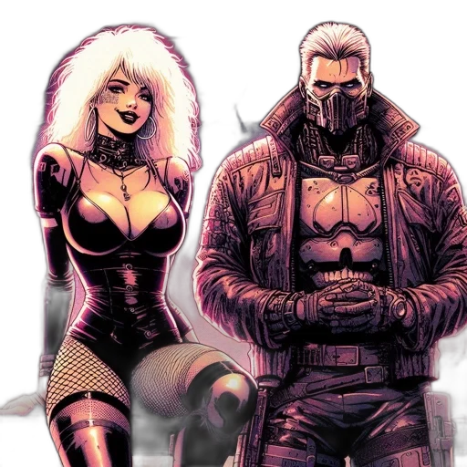 jacket, mask, comic book art, concept art transparent PNG cut-out