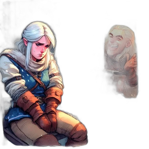 face, sword, concept art, fantasy art transparent PNG cut-out