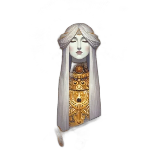 jewelry, crown, mask, staff transparent PNG cut-out