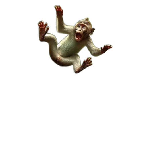 creature, animal, staff, 3d render transparent PNG cut-out