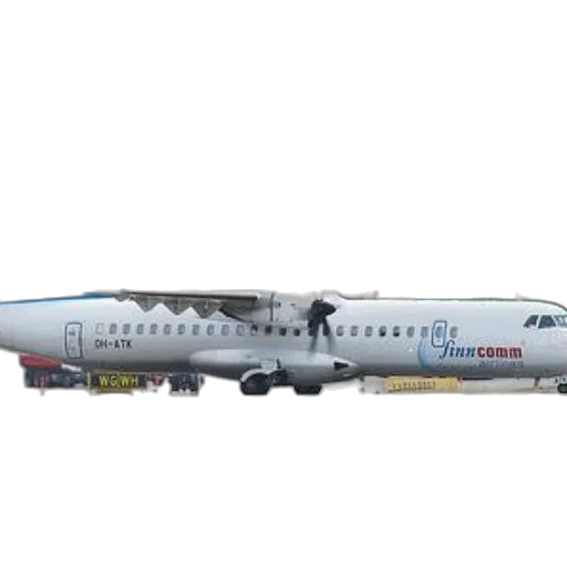 3d render, finnair, atr, 72-600 transparent PNG cut-out