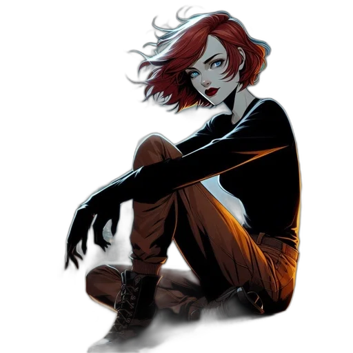 jacket, staff, face, weapon transparent PNG cut-out