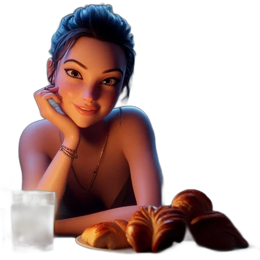 food, jewelry, face, concept art transparent PNG cut-out
