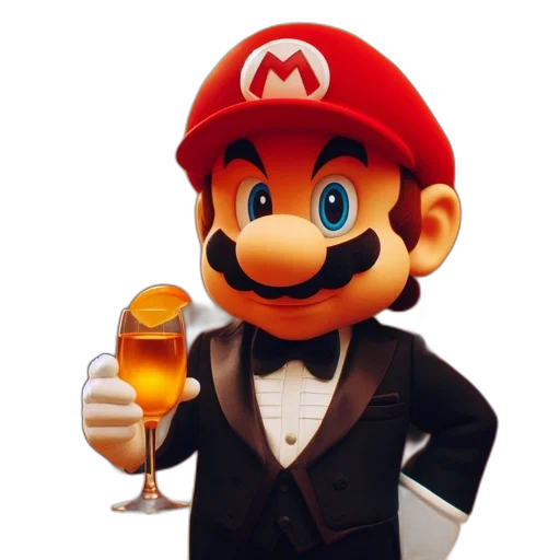 hat, staff, 3d render, pixel art transparent PNG cut-out