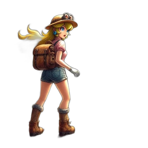weapon, staff, hat, pixel art transparent PNG cut-out