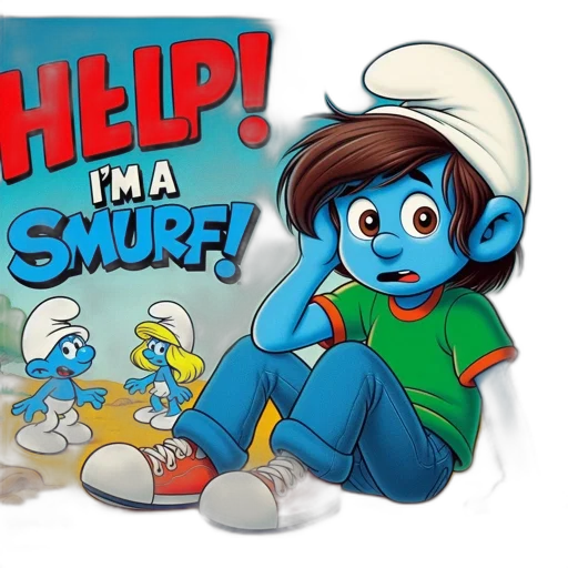 concept art, comic book art, cartoon, underwater transparent PNG cut-out