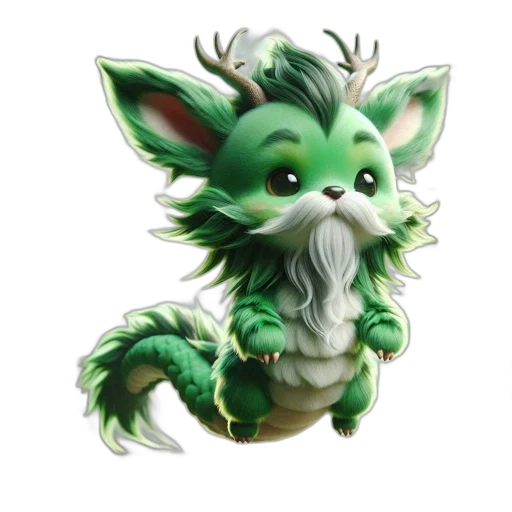 dragon, staff, creature, fantasy art transparent PNG cut-out