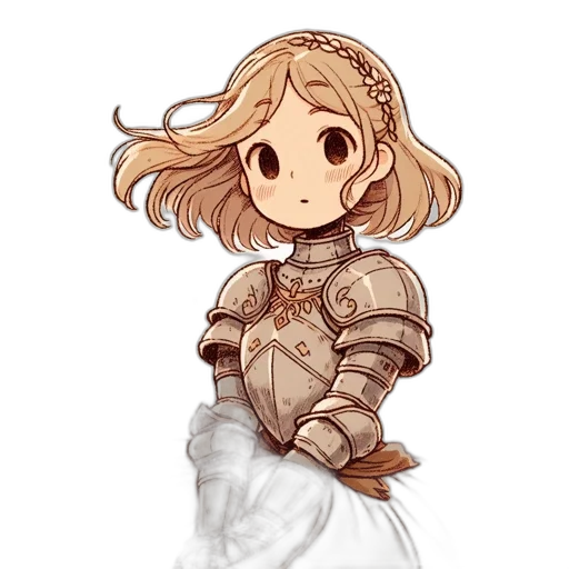 dress, staff, sword, crown transparent PNG cut-out