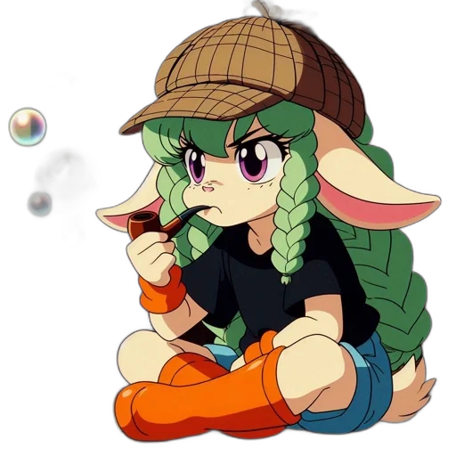 hat, staff, dragon, anime transparent PNG cut-out