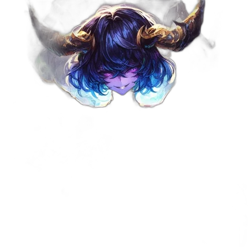 dragon, hair, staff, creature transparent PNG cut-out