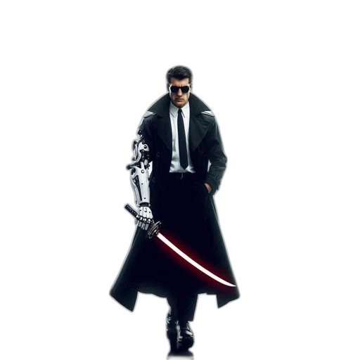 staff, sword, weapon, jacket transparent PNG cut-out