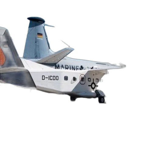 3d render, white, airplane, word transparent PNG cut-out