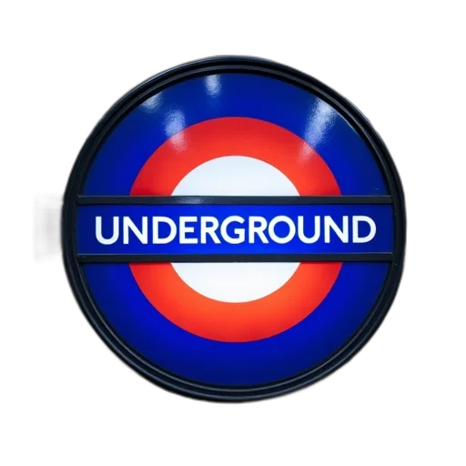 blue, london, underground, sign transparent PNG cut-out