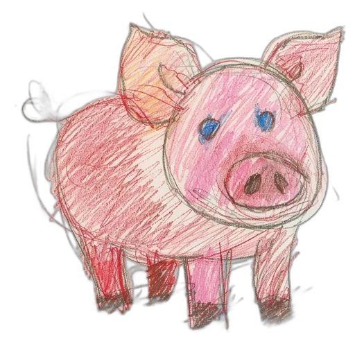 animal, photorealistic, concept art, pencil sketch transparent PNG cut-out