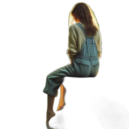 dress, jacket, furniture, hair transparent PNG cut-out