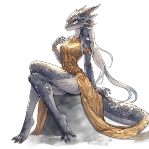 dragon, dress, creature, animal transparent PNG cut-out