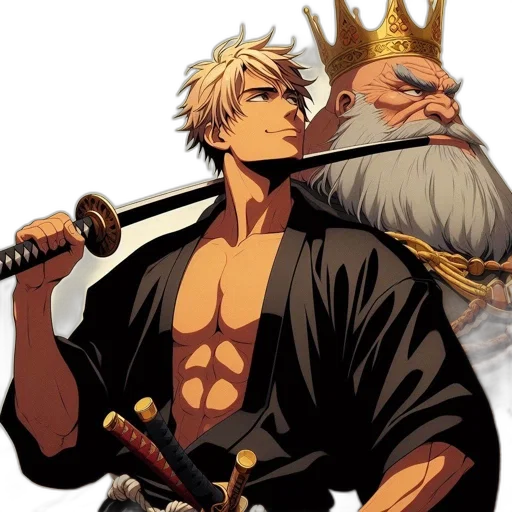 crown, sword, staff, weapon transparent PNG cut-out