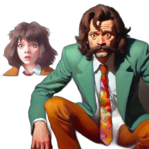 jacket, concept art, comic book art, fantasy art transparent PNG cut-out