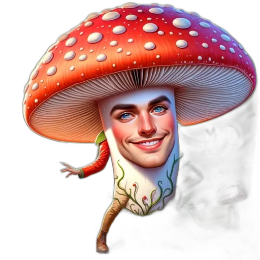 hat, creature, umbrella, food transparent PNG cut-out