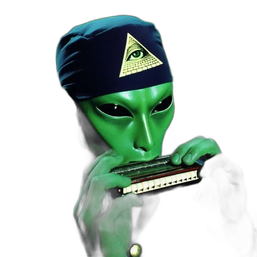 mask, hat, staff, robot transparent PNG cut-out