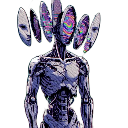 robot, creature, jewelry, mask transparent PNG cut-out
