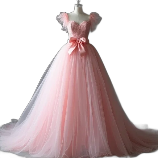 dress, crown, 3d render, concept art transparent PNG cut-out