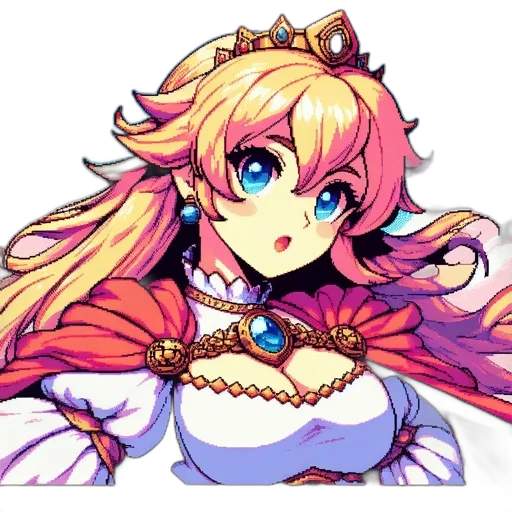 crown, dress, staff, dragon transparent PNG cut-out