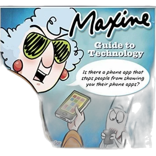 maxine, calendar, cover, featuring transparent PNG cut-out