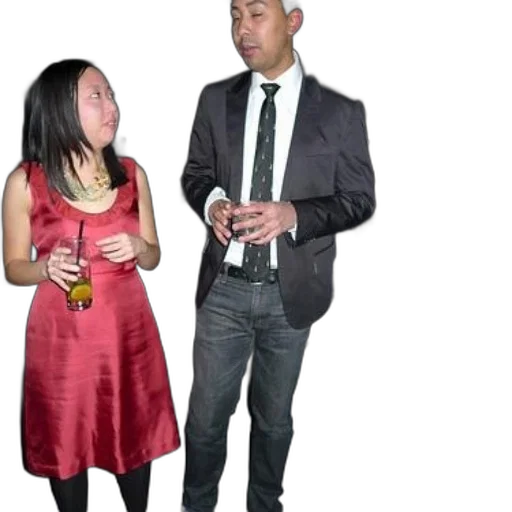 dress, jacket, shoes, staff transparent PNG cut-out