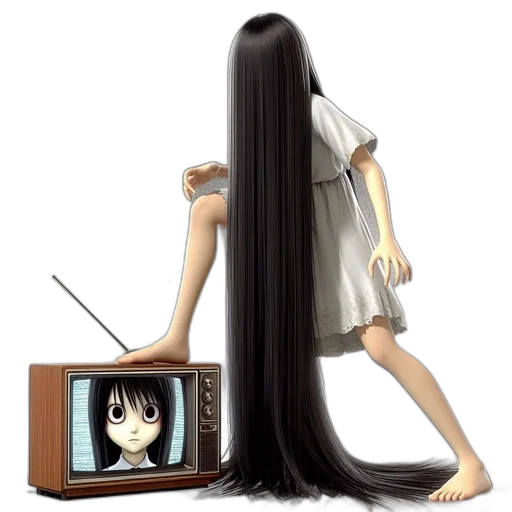 hair, staff, weapon, dress transparent PNG cut-out