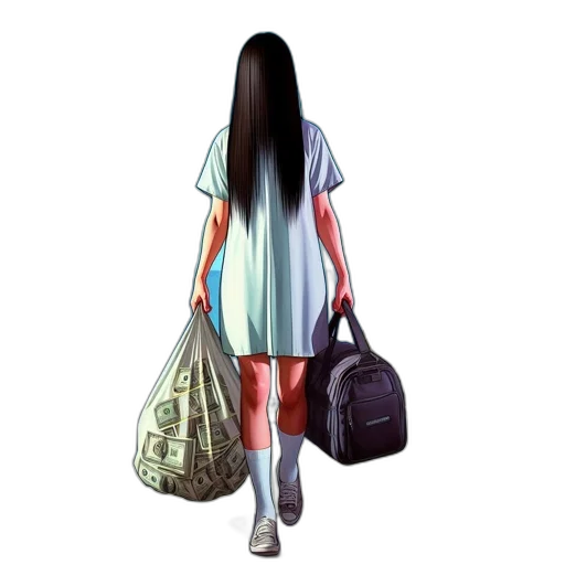 dress, jacket, hair, jewelry transparent PNG cut-out