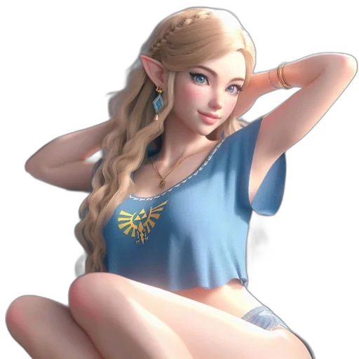 dress, jewelry, 3d render, fantasy art transparent PNG cut-out