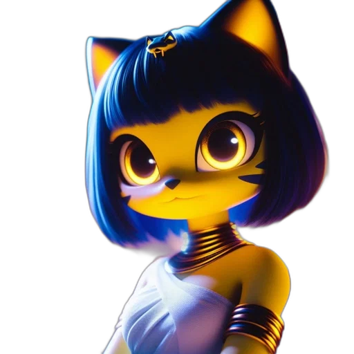 robot, dress, staff, animal transparent PNG cut-out