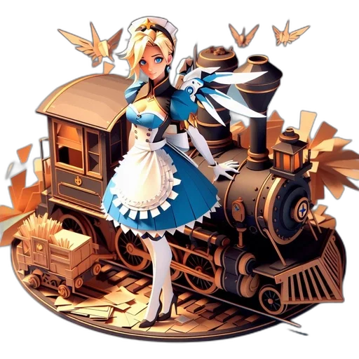 staff, concept art, fantasy art, pixel art transparent PNG cut-out