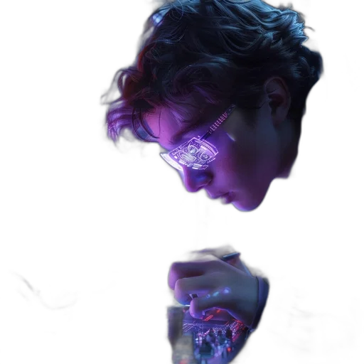 face, robot, bottle, jacket transparent PNG cut-out