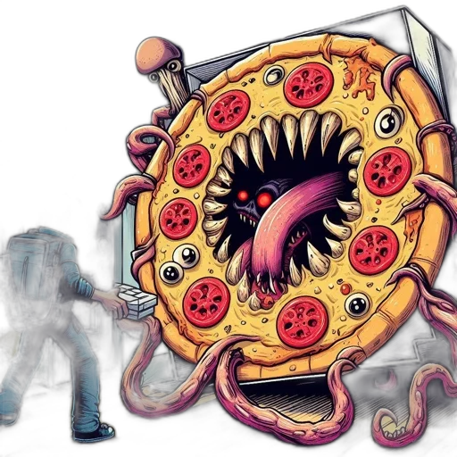 food, creature, concept art, comic book art transparent PNG cut-out
