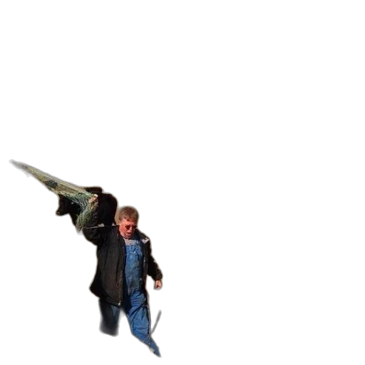 umbrella, jacket, staff, weapon transparent PNG cut-out