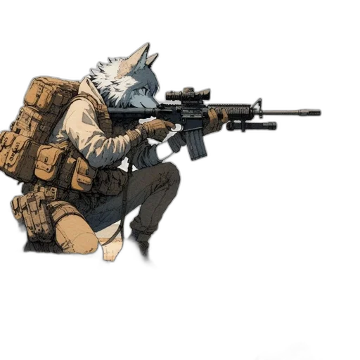 weapon, animal, staff, creature transparent PNG cut-out